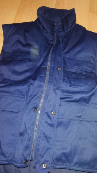 Chaleco de trabajo azul talla L