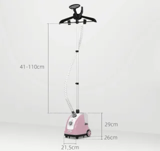 Plancha Vertical 1800W Rosa