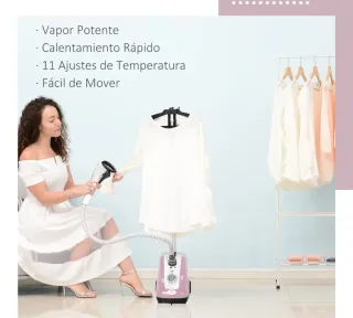 Plancha Vertical 1800W Rosa