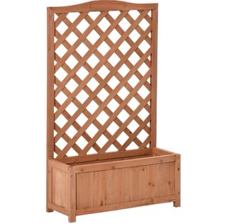 Macetero de madera con enrejado (NUEVO)