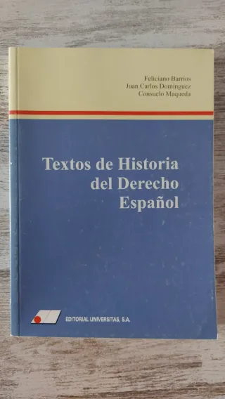 Textos de historia del derecho español