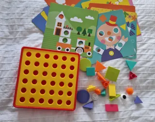 Juego Mosaicolor Geométrico Infantil