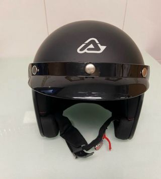 Casco Acerbis Retro Negro Mate. Talla L