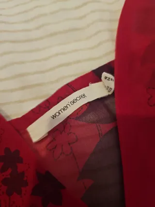 Camisón Women'secret Rojo y Morado Transparente