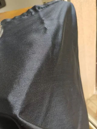 Gonna Seta Vintage Blu Notte Taglia Unica