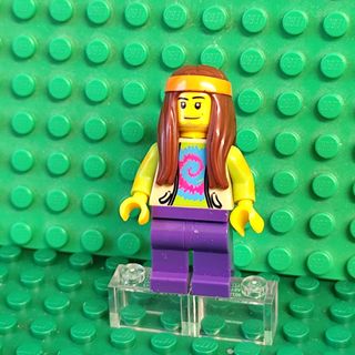 Minifigure LEGO Yippie con pelo largo