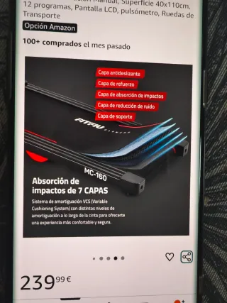 Cinta de Correr FITFIU MC 200 Plegable