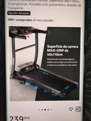 Cinta de Correr FITFIU MC 200 Plegable