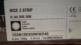 Suelo de madera Kahrs Roble Nice NUEVO 20eur/m2