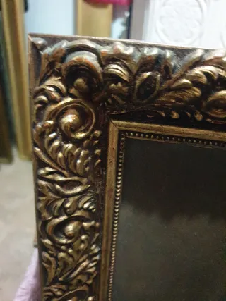 Cuadro antiguo reproducción mujer