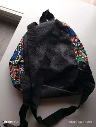 Mochila étnica multicolor