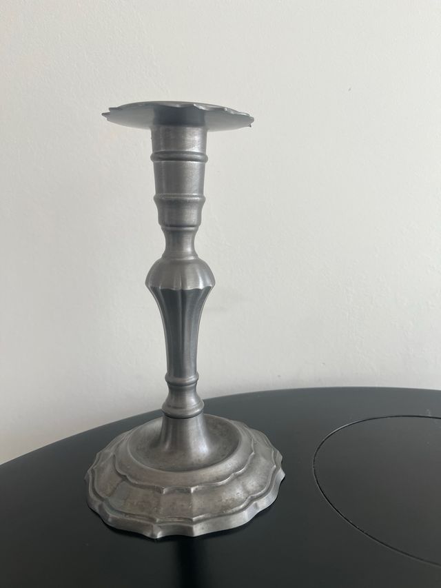 Antiguo Candelabro de Peltre