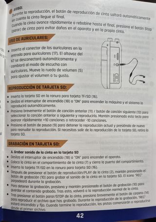 Reproductor de cintas cassette y convertidor a MP3