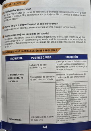 Reproductor de cintas cassette y convertidor a MP3