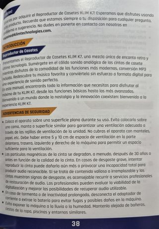 Reproductor de cintas cassette y convertidor a MP3