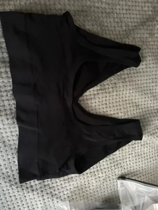 Top ajustable negro y blanco XXL