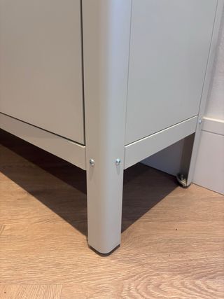 Armario Metálico biege para exterior e interior