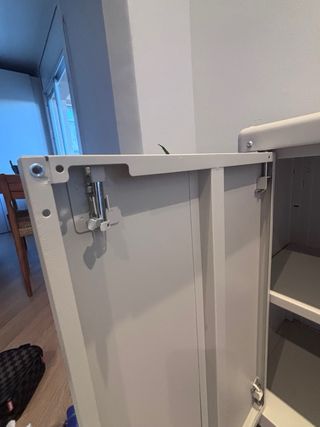 Armario Metálico biege para exterior e interior