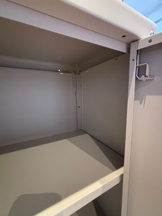 Armario Metálico biege para exterior e interior