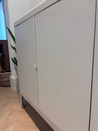 Armario Metálico biege para exterior e interior