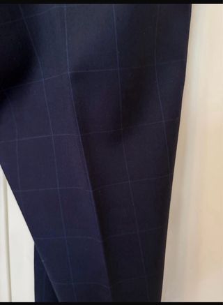 Traje Massimo Dutti cuadros azul marino