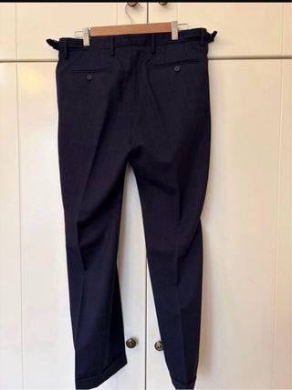 Traje Massimo Dutti cuadros azul marino