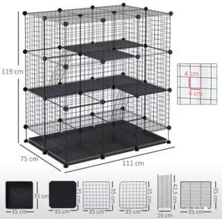Jaula modular para mascotas