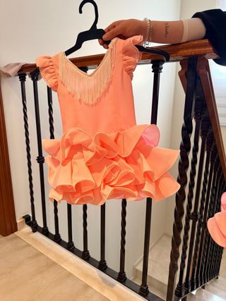 Vestido Gitana Talla 2 Rosa Chicle