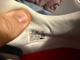 Zapatillas Lacoste Blancas y Rojas