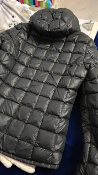 Giubbotto K-Way doubleface grigio/rosso