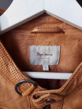 Pepe Jeans Cazadora mujer piel marrón