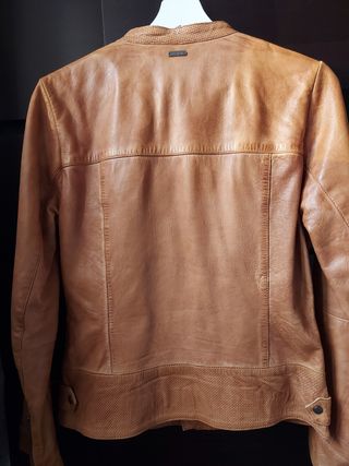 Pepe Jeans Cazadora mujer piel marrón