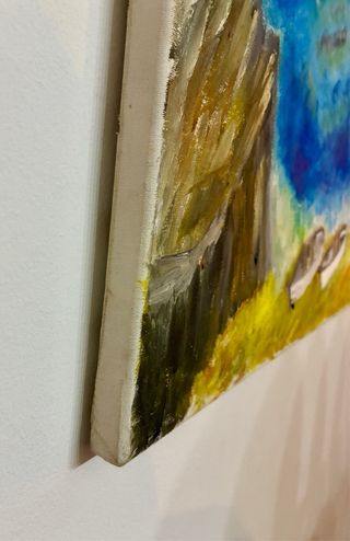 Cuadro Óleo Original Paisaje Mediterráneo