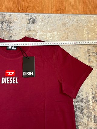 T-shirt Diesel bordeaux Taglia XL