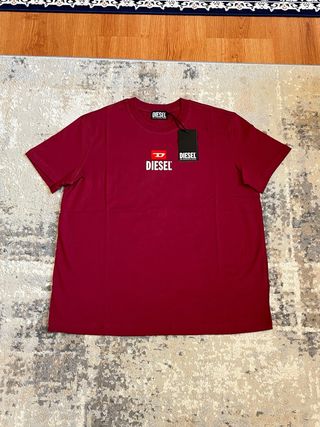 T-shirt Diesel bordeaux Taglia XL