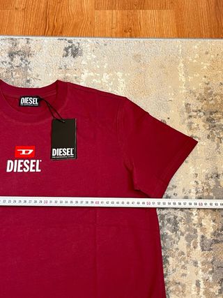 T-shirt Diesel bordeaux Taglia XL