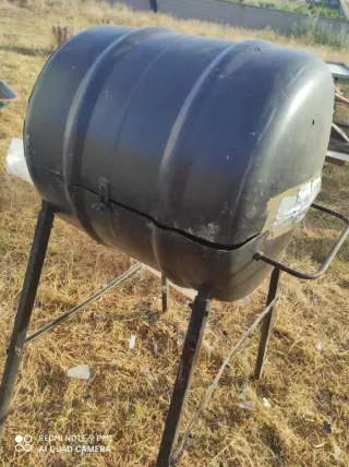 Barbacoa de barril negra