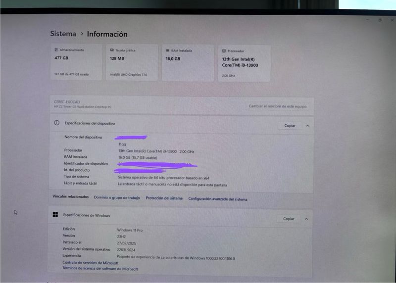 Workstation HP Z2 Tower G9 Negra afbeelding 4