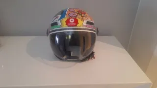 Casco Moto Scooter Diseño Comic