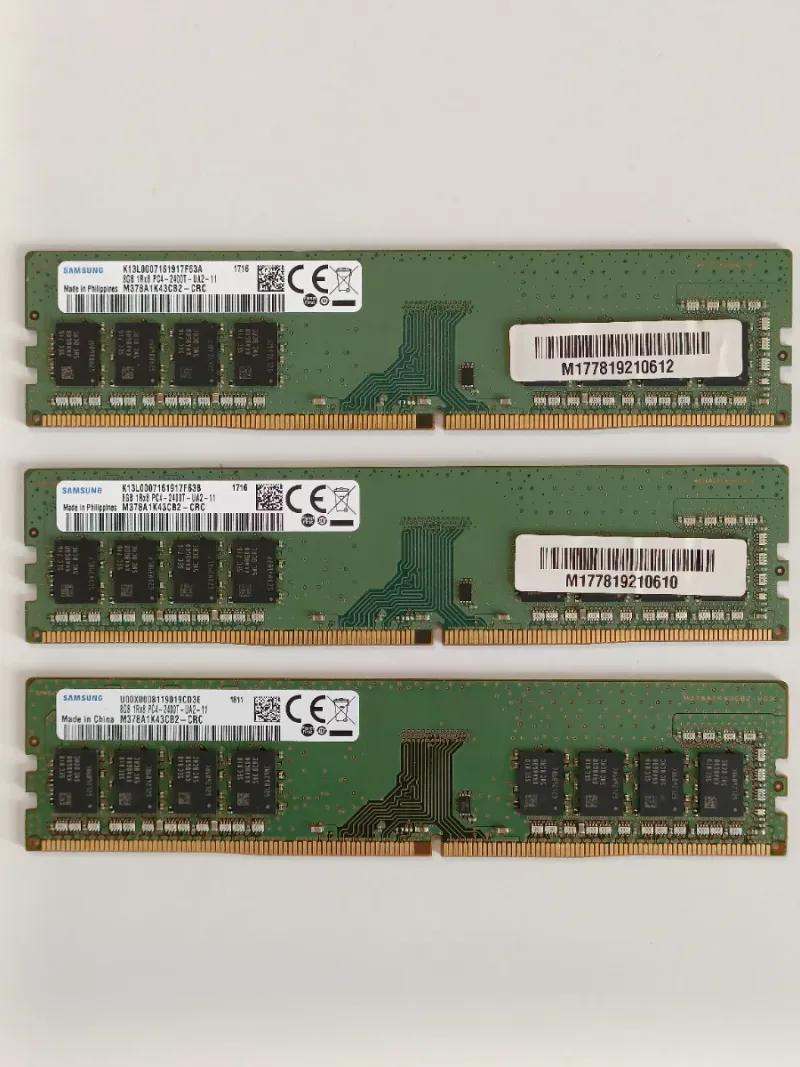 DDR4 2400 MHz 24GB, 16GB o 8GB Samsung Memoria RAM