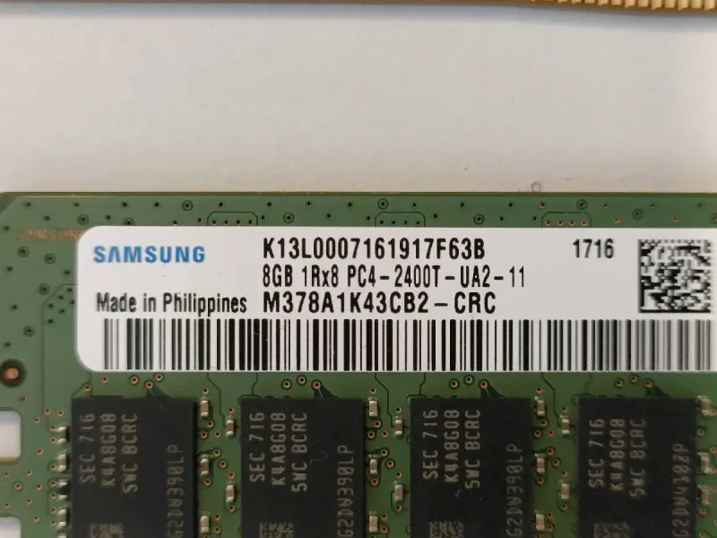 DDR4 2400 MHz 24GB, 16GB o 8GB Samsung Memoria RAM afbeelding 3