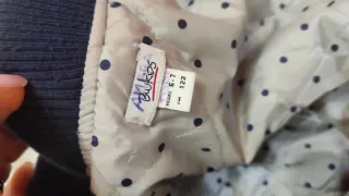 Giubbotto bambina blu con paillettes