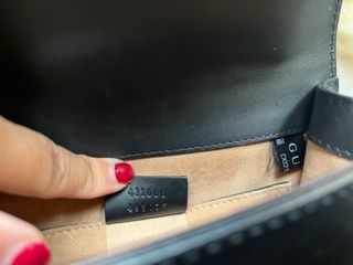 Bolso Hombro Mini Sylvie Gucci Negro Verde