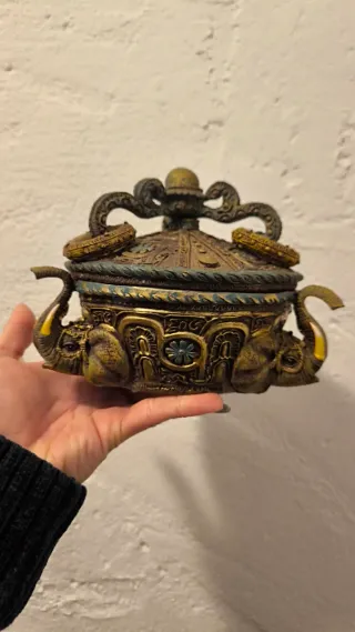 Caja Decorativa Elefantes Africana