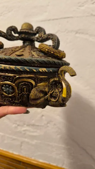 Caja Decorativa Elefantes Africana