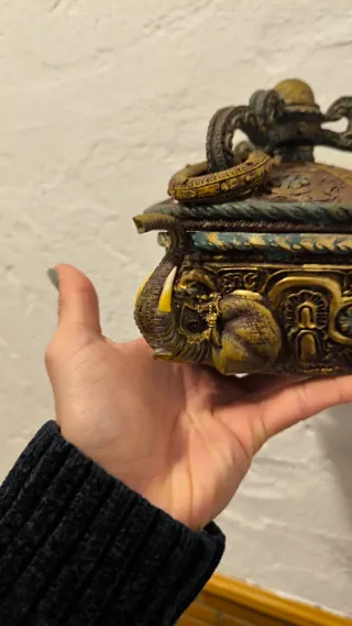 Caja Decorativa Elefantes Africana