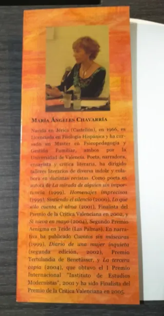 EL ANÓNIMO - Mª ÁNGELES CHAVARRIA