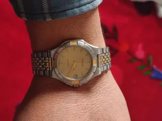 Reloj Alpina Automático Dorado y Plateado