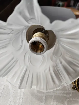 Aplique de pared antiguo de bronce