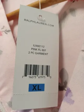 Ralph Lauren pijama floral rosa y morado